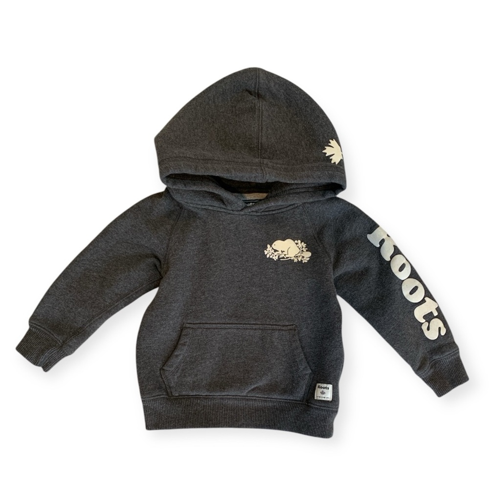 Charcoal grey, Roots kids size 2t hoodie